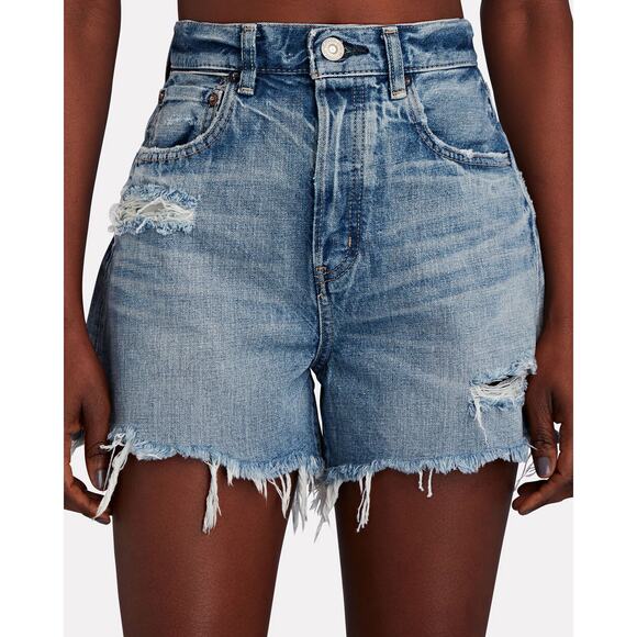 MOUSSY VINTAGE Pelion Cut-Off Denim Shorts Size 24 - Picture 2 of 6